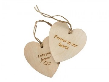 Heart message tagsengraved