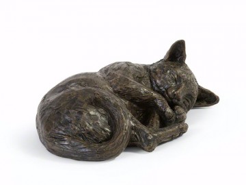 Urn Resting Cat
