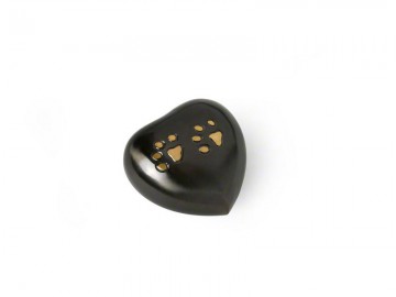 Pawprint heart urn 60cc